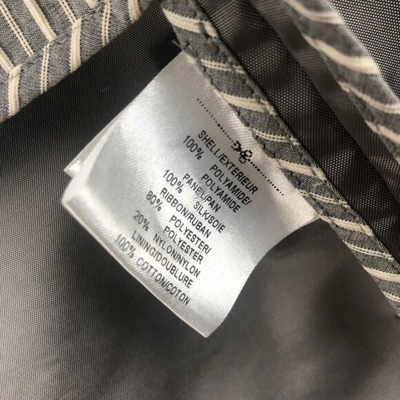 PORTS 1961 Silver Zip Front Trench Coat- Size 2 - Picture 11 of 11